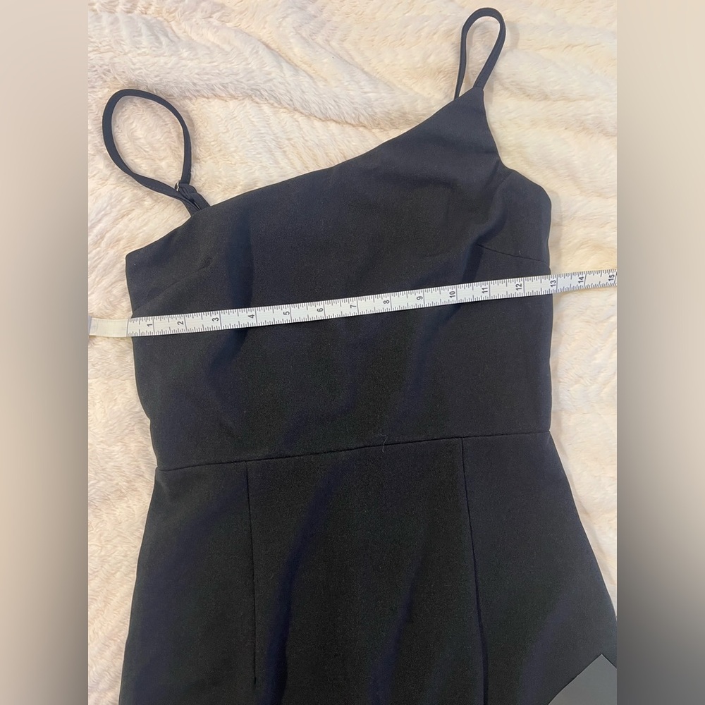 NWT Lulu's Shape the Night Black Asymmetrical Midi Dress (small) - Picture 5 of 11